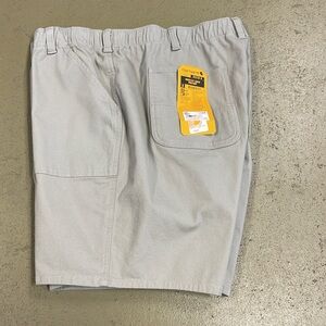 Carhartt Rugged Flex Canvas Relaxed Fit Khaki Work Short Size 24W NWT